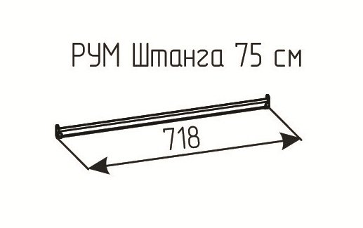 Штанга Рум 750