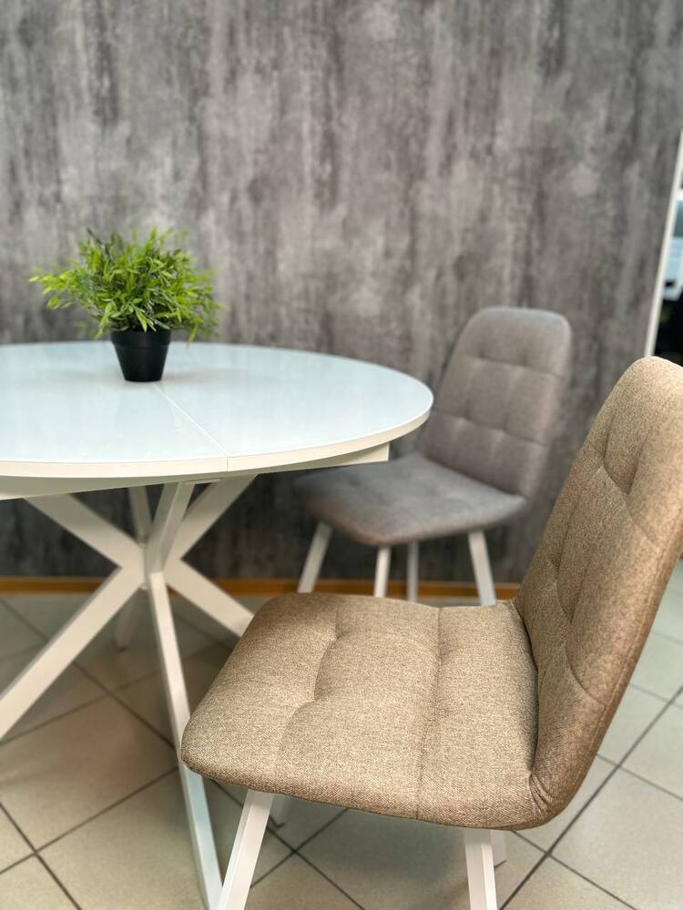 Стул Крафт SAVANA GREY каркас черный