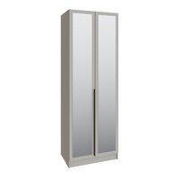 Шкаф Мадрид 0.8 с 2 ящ. внутри с зеркалом Кашемир